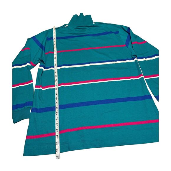 VTG Single Stitch Cross Creek Turtleneck Men's Size XL Striped Made In USA - Picture 5 of 8